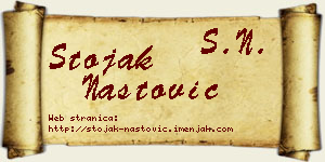 Stojak Nastović vizit kartica